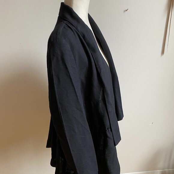 BOSS Orange Open Cascade Jacket sz 6 Black Wool - Picture 2 of 8